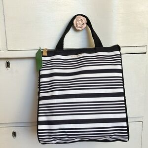 Kate Spade New York Black Stripe Lunch Bag (NWT)